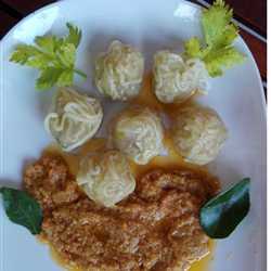 Cilok Mie rasa Ayam Spesial Bumbu Kacang